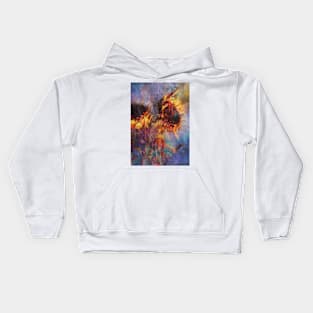 Sunflowers Mixed Media 04 Kids Hoodie